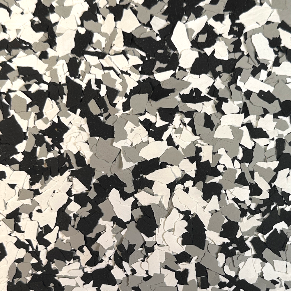 Tuxedo 1/4 in. Epoxy Floor Flake Chips 25 lbs.