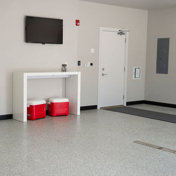 "Gravel" 1/4" Garage Flake Floor Epoxy Resin Complete Kit