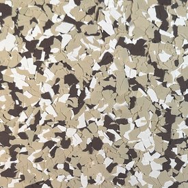 Hazelnut Garage Epoxy Flake Floor Complete Kit