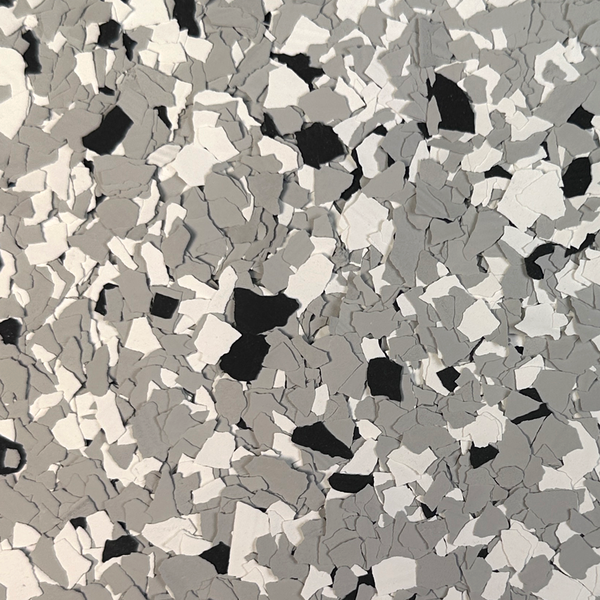 Light Gray Garage Epoxy Flake Floor Complete Kit