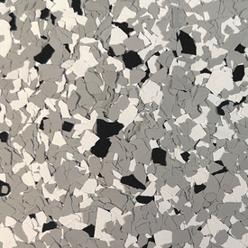 Light Gray Garage Epoxy Flake Floor Complete Kit