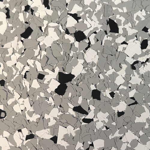 Light Gray Garage Epoxy Flake Floor Complete Kit