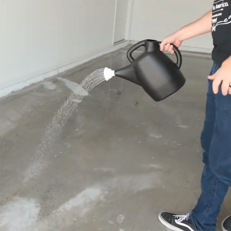 Step 2: Clean & Etch the Concrete Floor